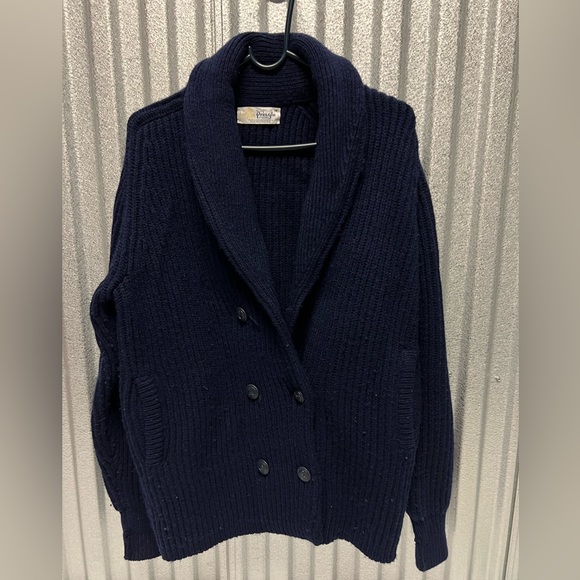 Pringle Other - Vintage PRINGLE of SCOTLAND Chunky Knit Shawl Cardigan Shetland Wool sz. Medium